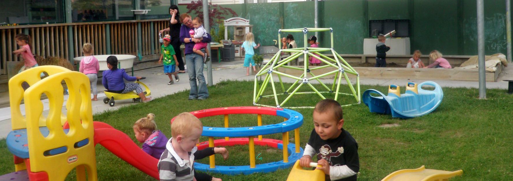kids playing at the child care centre in Masterton