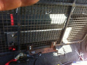 security mesh wall installed