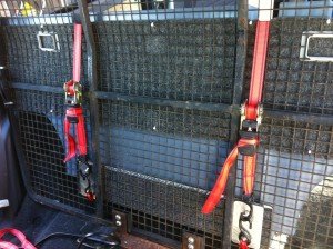 security mesh wall installed