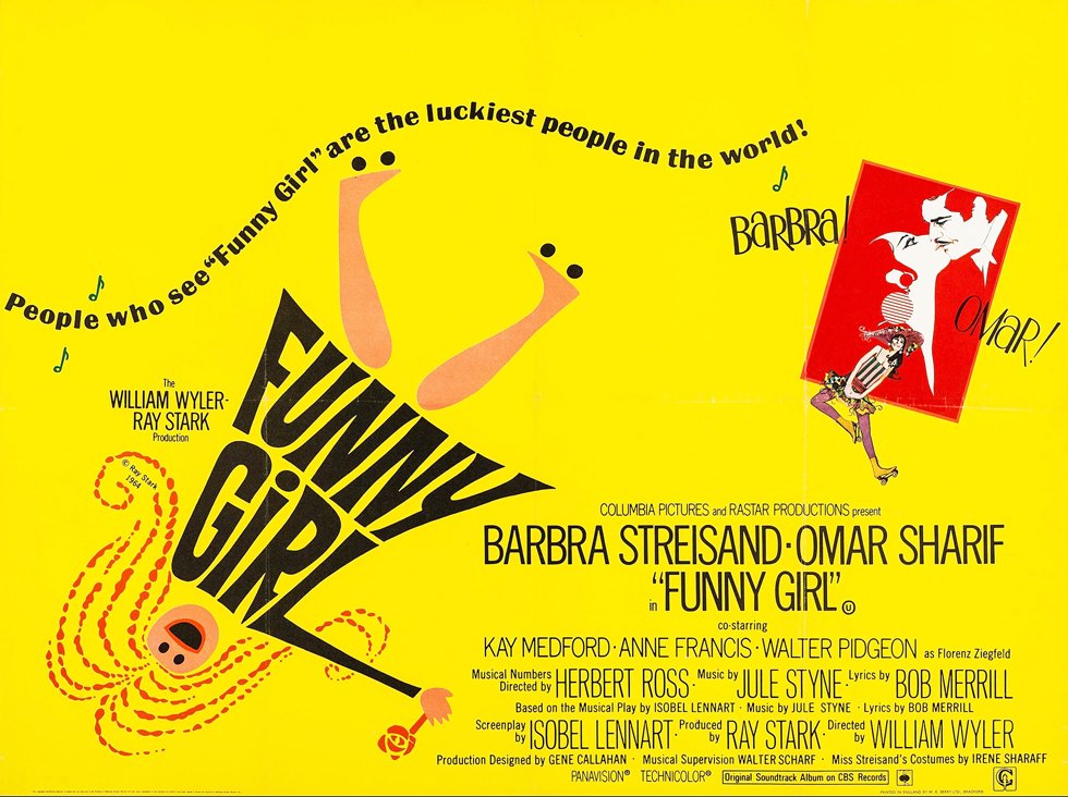 Funny Girl 1968 Posters, Roadshow, Premieres, Soundtrack, TieIns