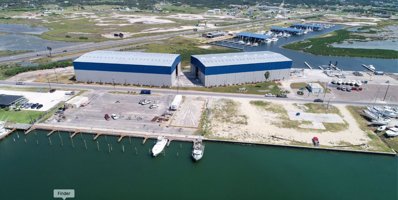 Boat storage, wet slip rental, at Cove Harbor Marina