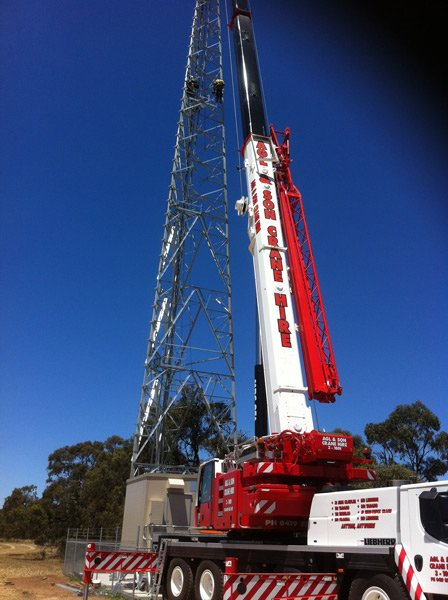 ground view of crane