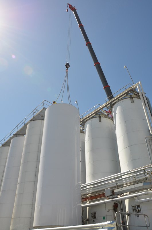 ground view of construction