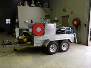 high pressure wash cart