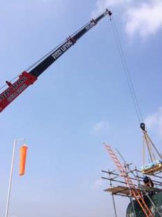 Large sized crane for hire