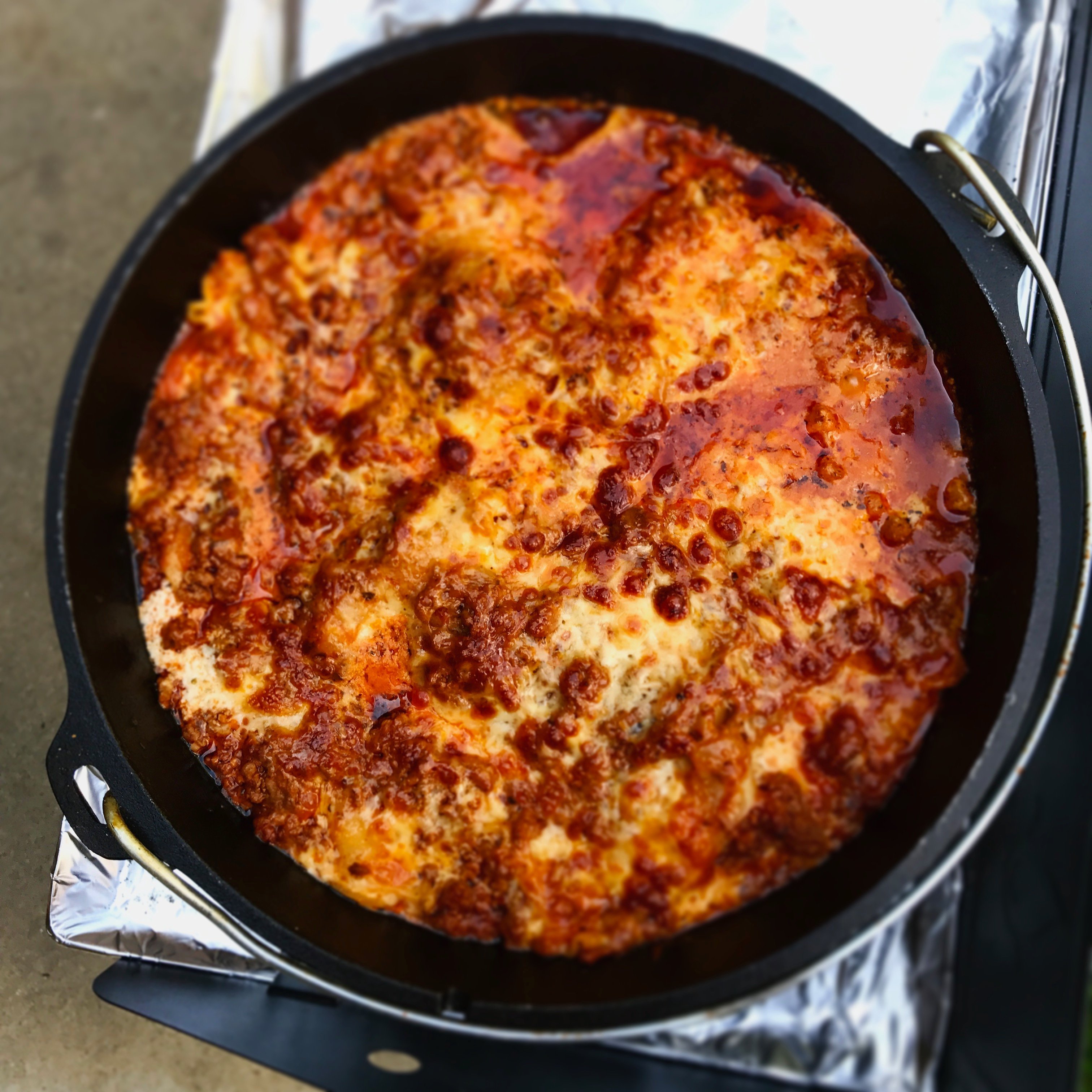 Dutch Oven Lasagna