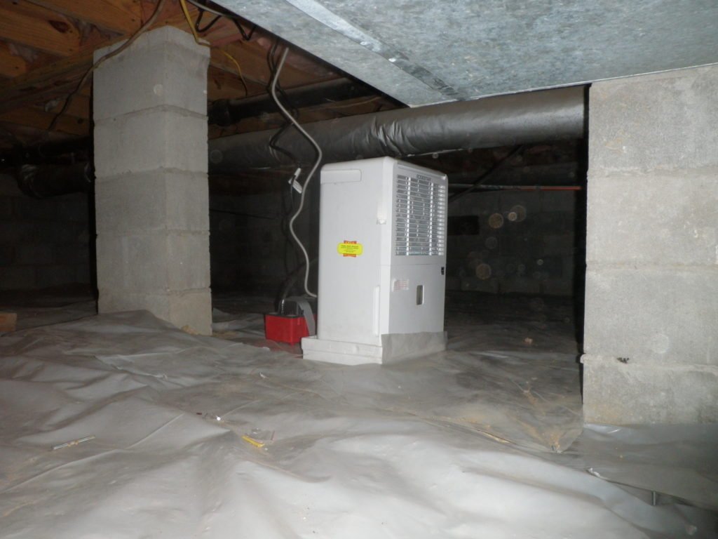 Crawl Space Dehumidifier Installation Jacksonville, NC Crawl Space