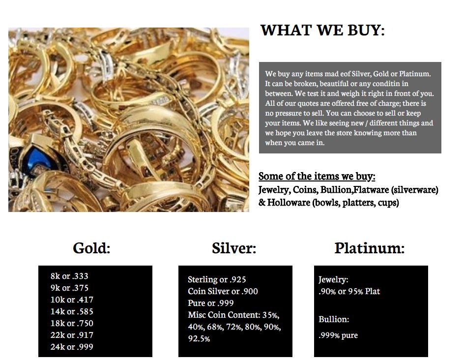 we buy any gold
