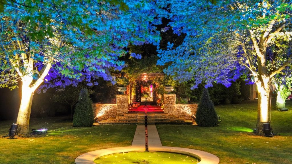 Wireless LED Lighting hire for indoor and outdoor events.