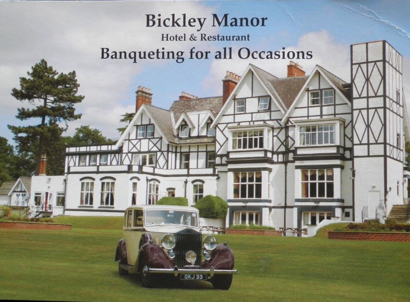 Bromley Local History Local Pubs Bickley Manor Hotel