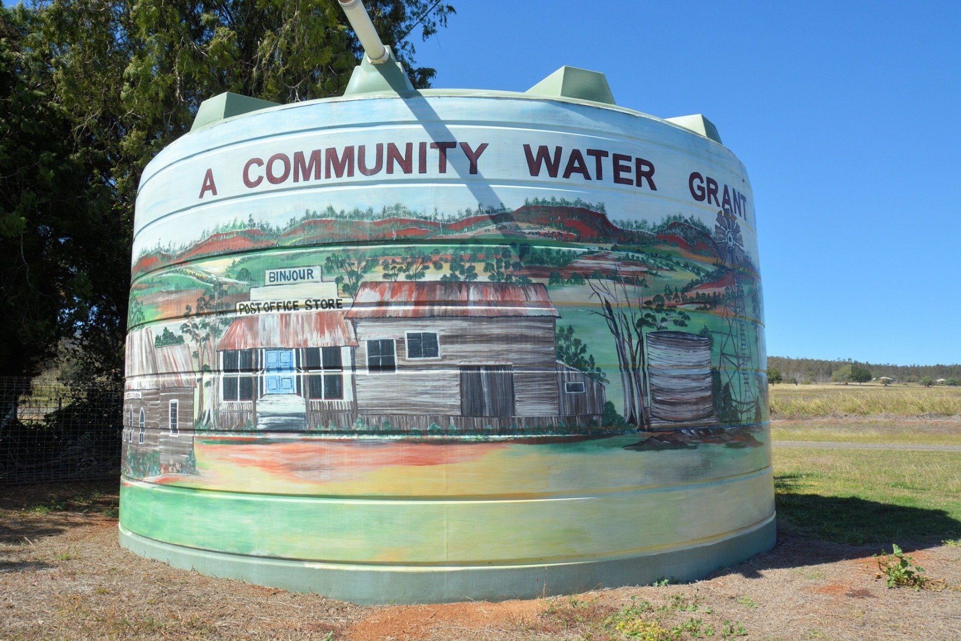 Binjour Water Tank Art