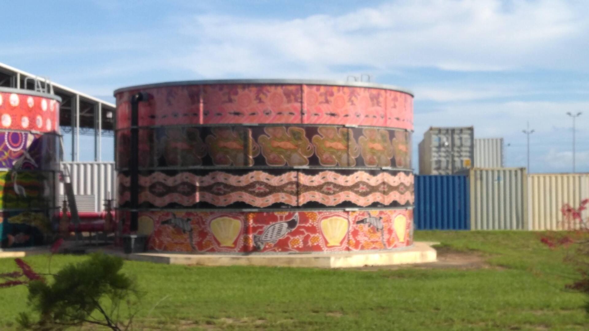 Darwin Water Tank Art East Arm Point