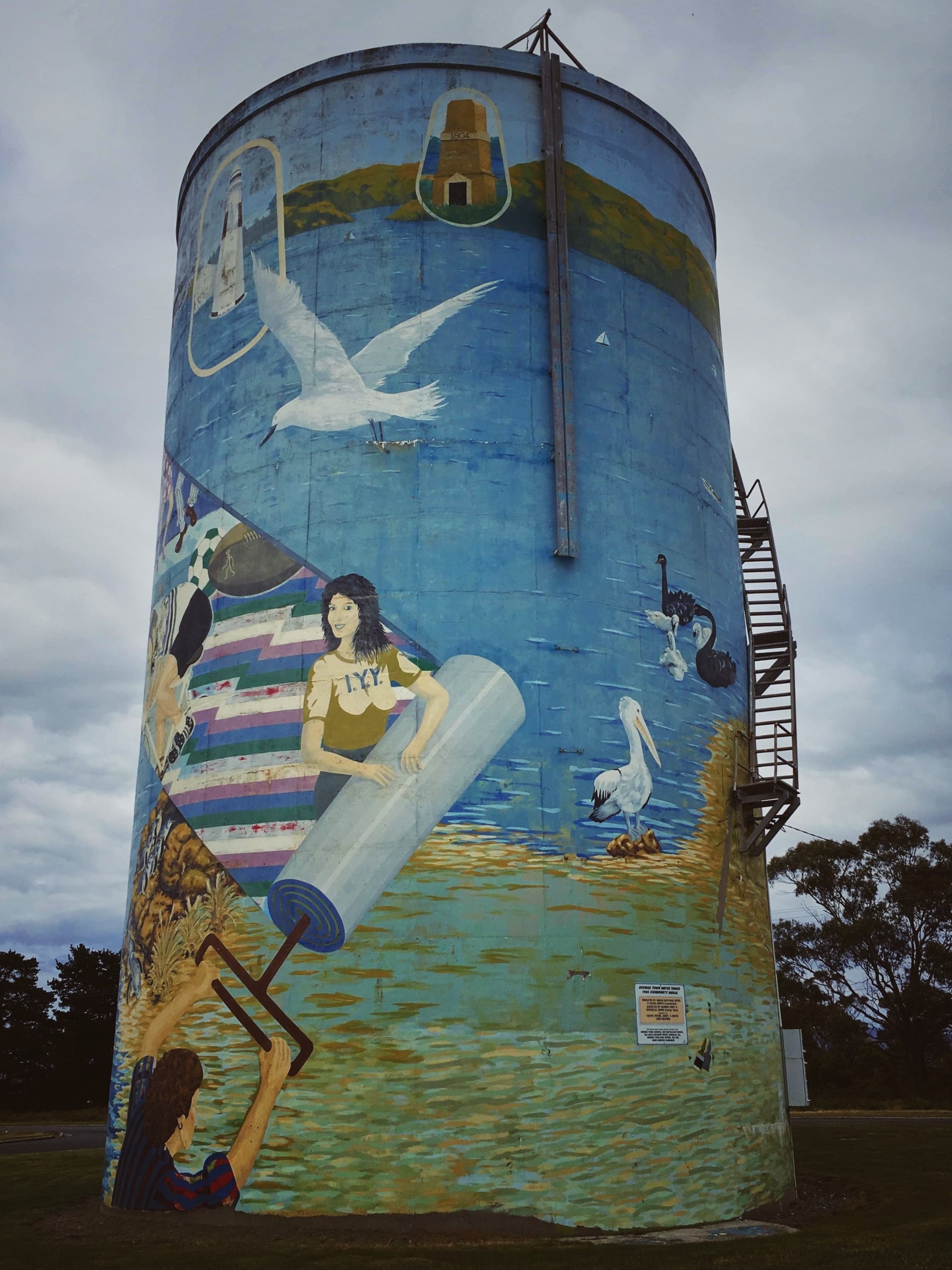 Town Water Tank Art — free download