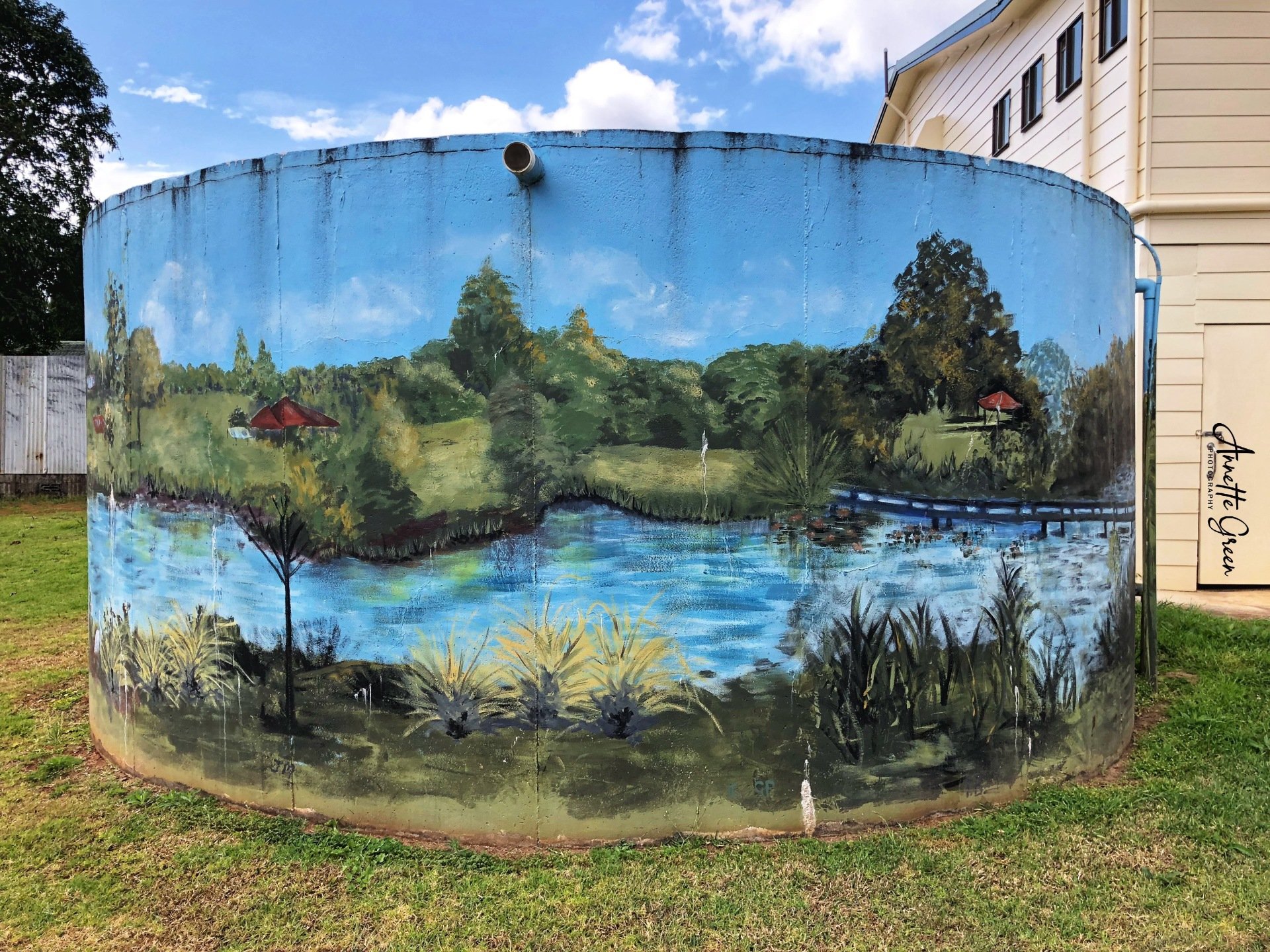 Mapleton Lily Ponds Water Tank Art
