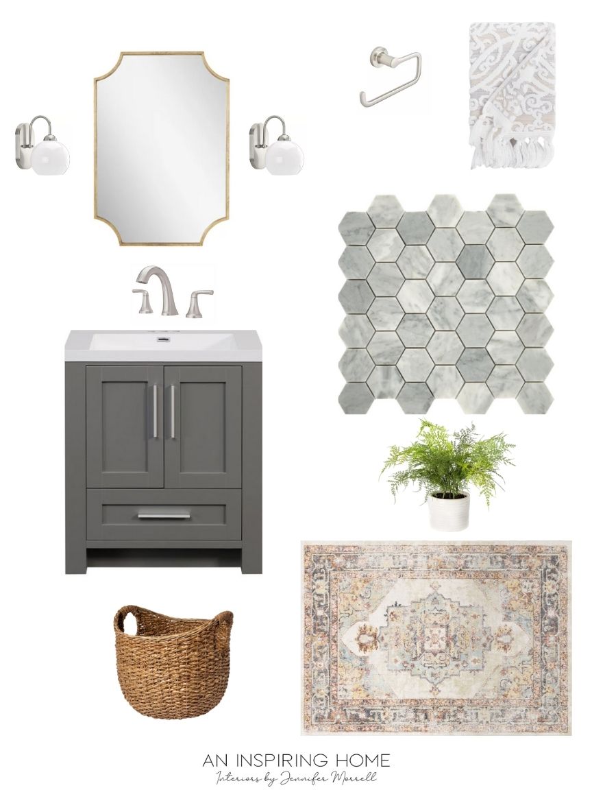 Neutral Powder Room Design Ideas