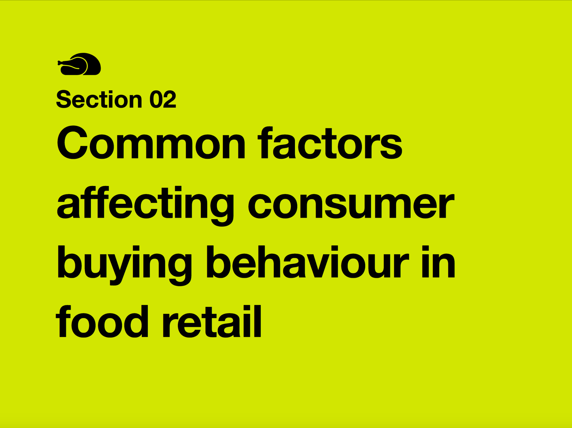 Market Segmentation in the Food Industry