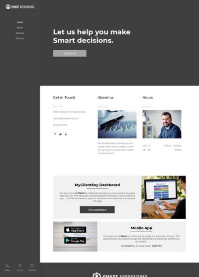 My Client Key A Side of the Times - Grey Template