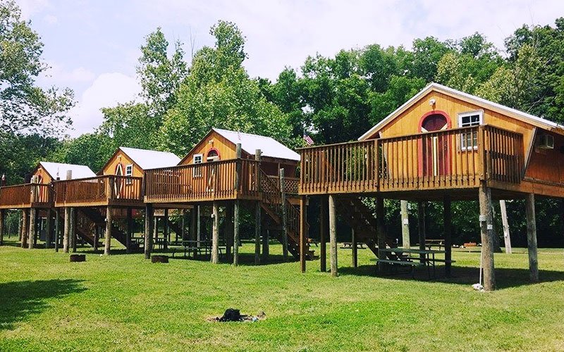 Camping on the Elk River Campground Noel, MO Wayside Campground