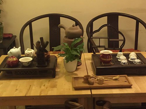 Tavolo da pranzo al ristorante Padiglione Delle Cicogne Di Gao Le a Roma