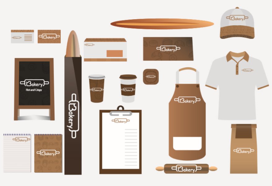 Bộ nhận diện thương hiệu được thiết kế bằng phần mềm Illustrator của học viên Green Academy