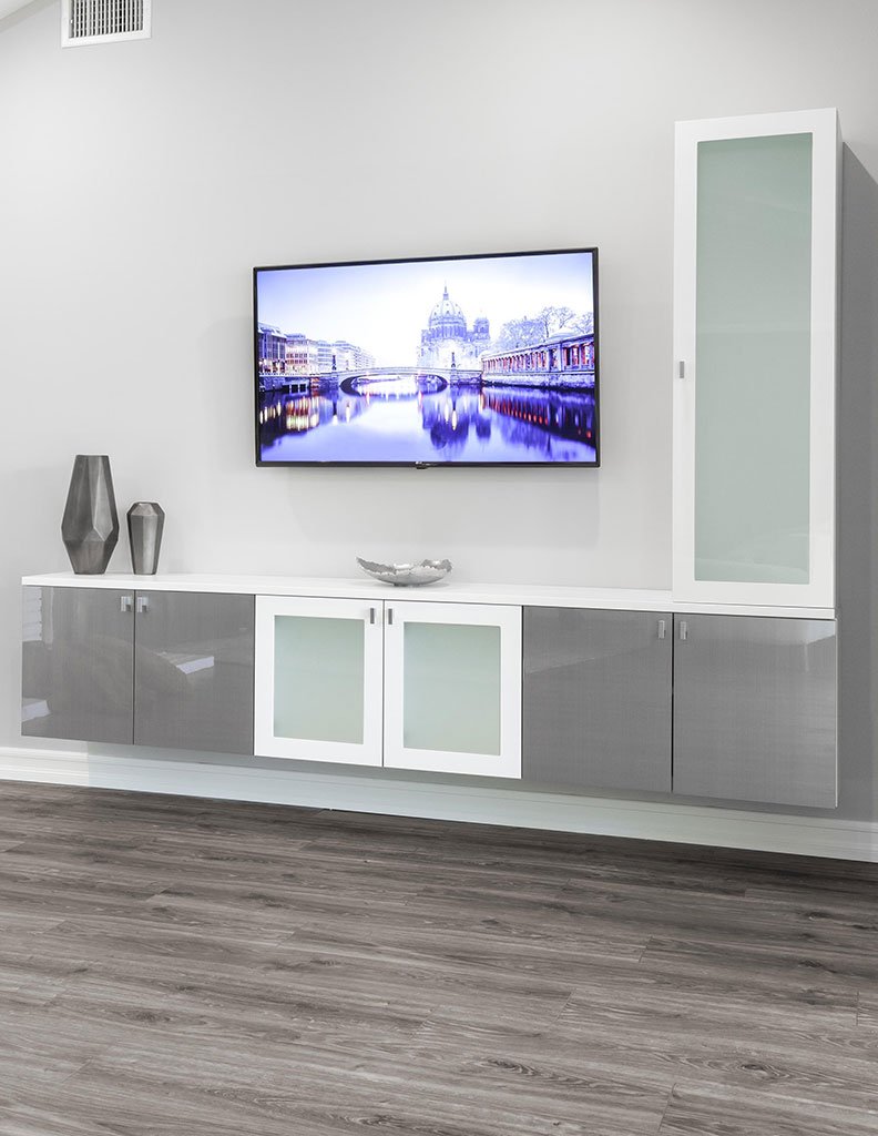 Entertainment Center Tampa FL Custom, Installation, Wood, Modern