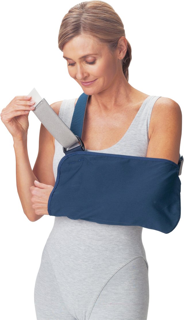 Woman with broken arm