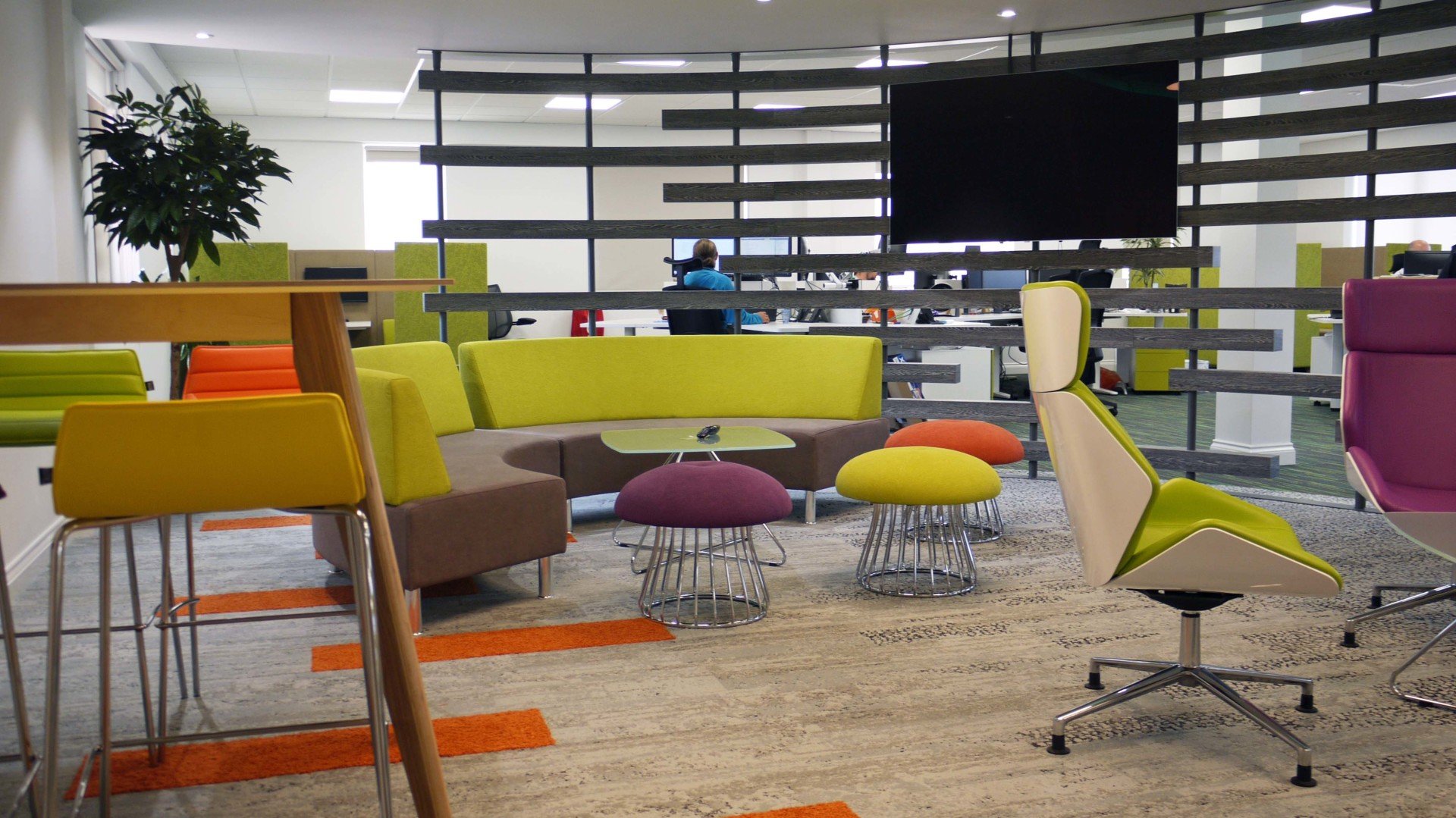 Office Furniture Workstations Dsp Interiors Ltd Chairs And Tables In An Office Designed By Dsp Interiors