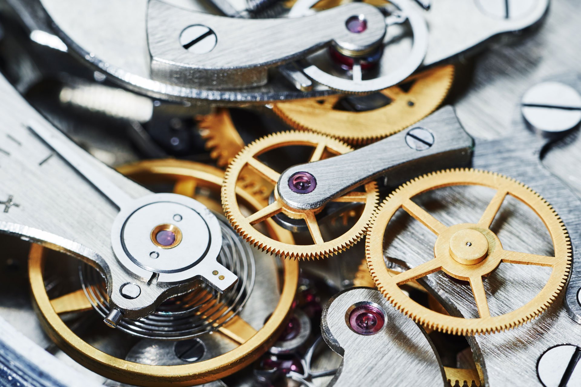 closeup of watch dial