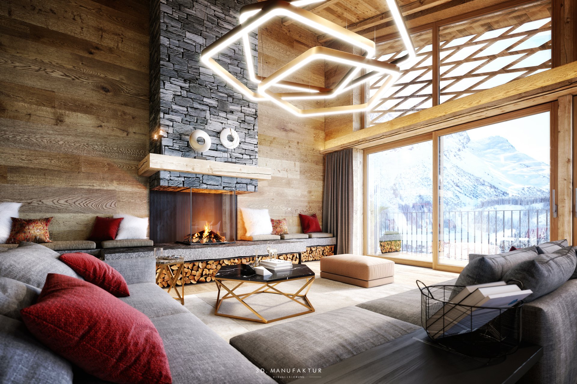 Visualisierung Chalet Arla Kino