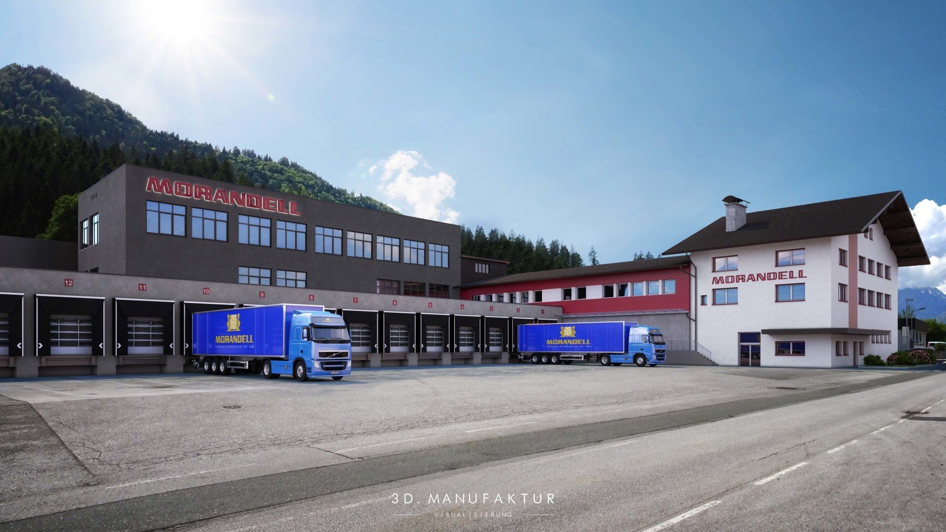 Architekturvisualisierung Gewerbebau