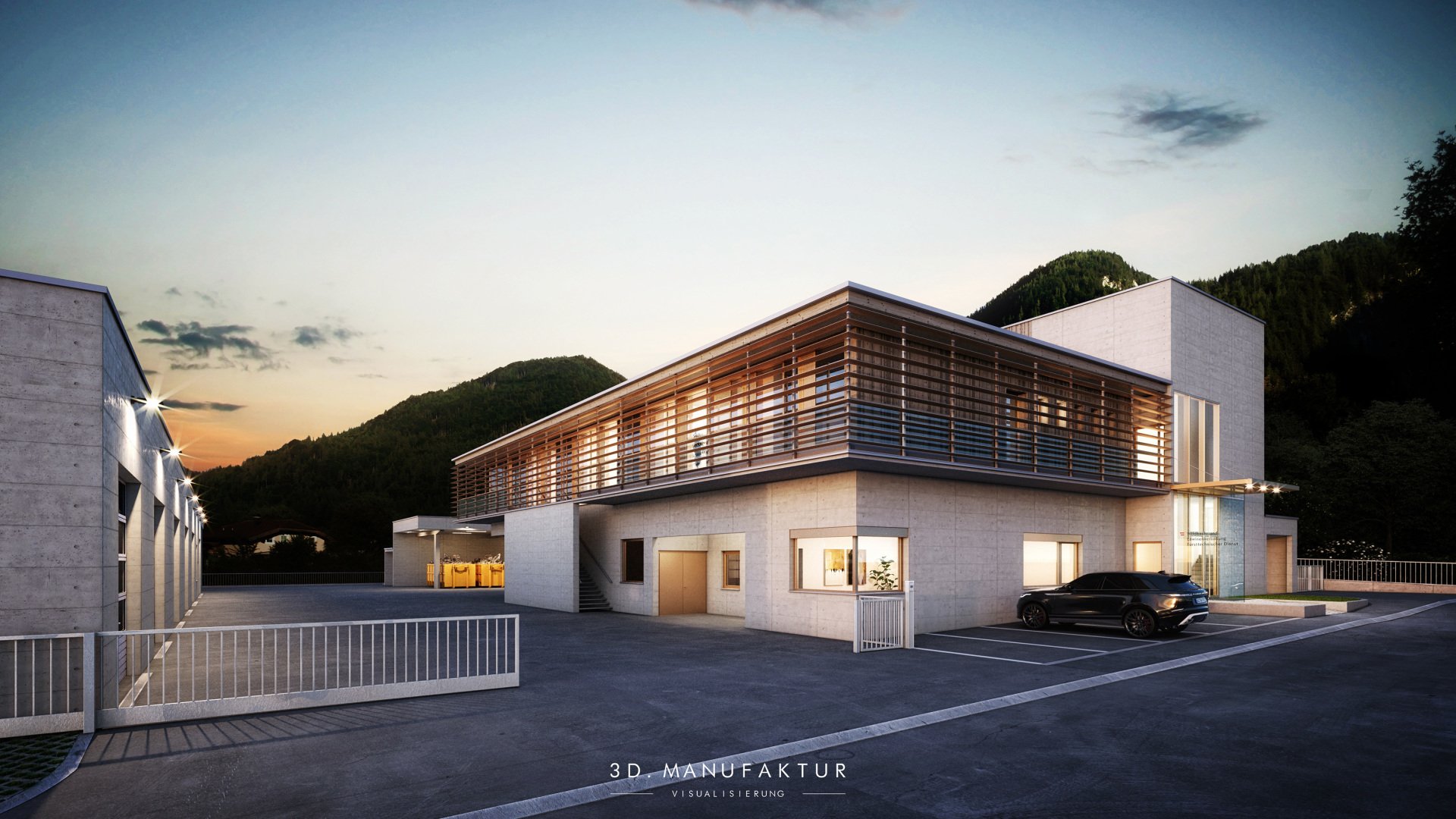 Architekturvisualisierung Gewerbebau