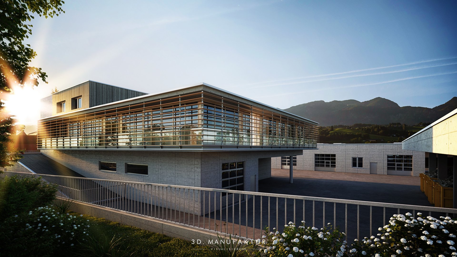 Architekturvisualisierung Gewerbebau