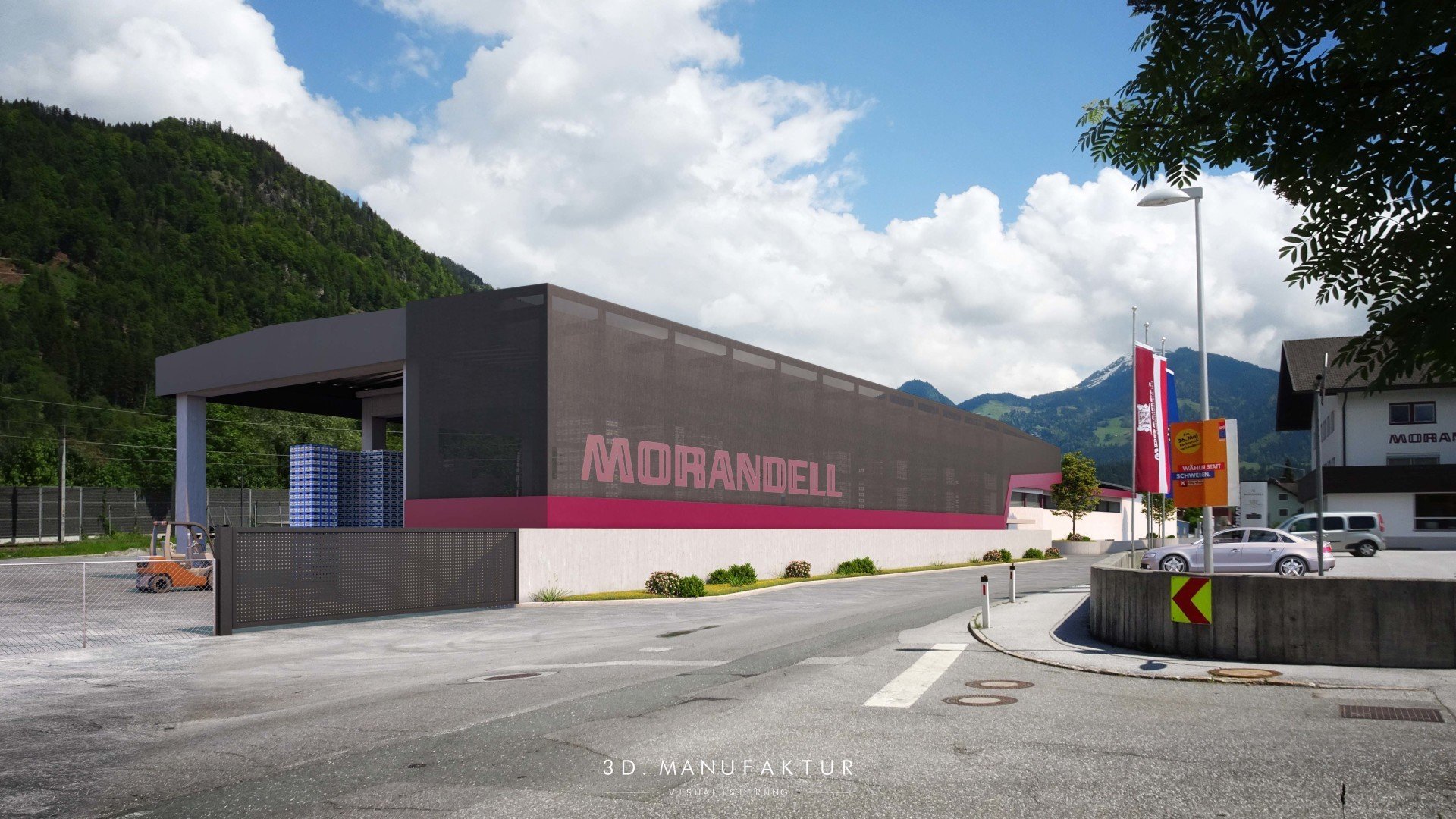 Architekturvisualisierung Gewerbebau