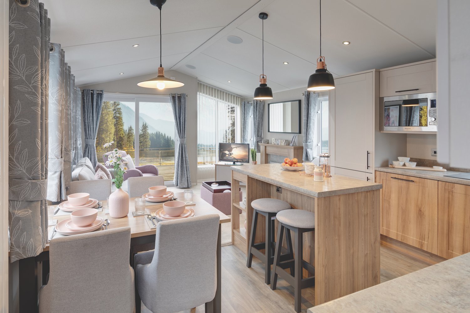 Instant Baches Waverley Kitchen Dining