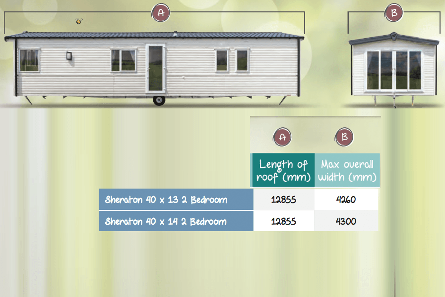Instant Baches Sheraton Dimensions