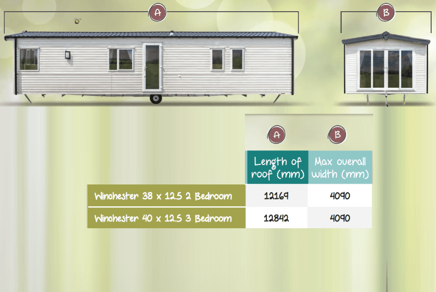 Instant Baches Winchester Dimensions