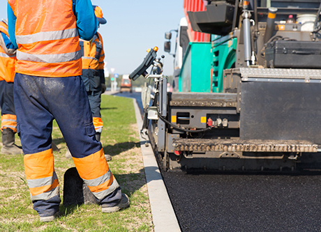 Asphalt paver team repairing pothole repairs at an affordable price in Christchurch, NZ