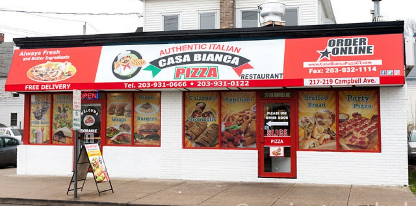 Casa Bianca Pizza West Haven, CT Menu
