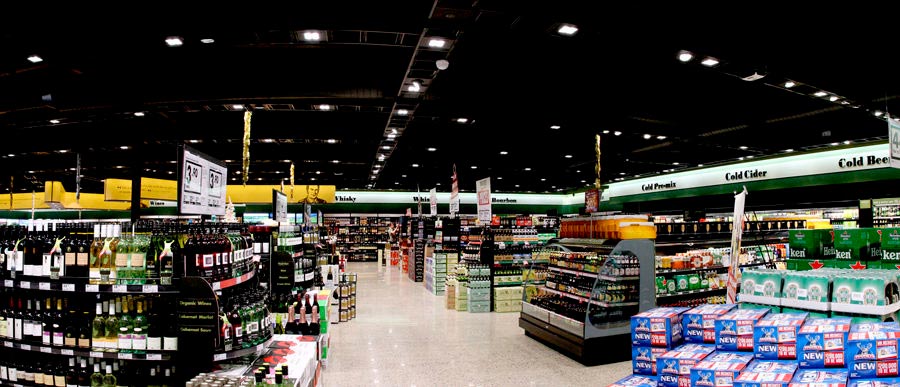 inside grocery store