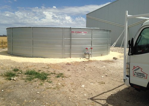 silver fire hydrant tank