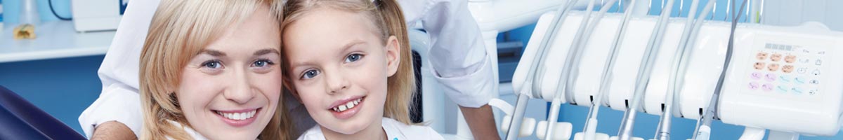 dental nurse and child patient