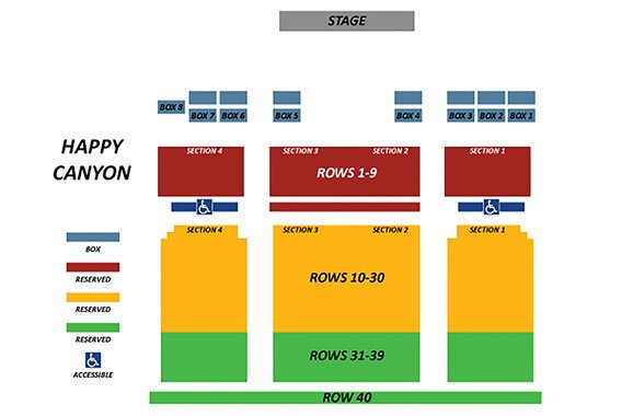 happy canyon indian pageant and wild west show ticket information the pageant seating chart