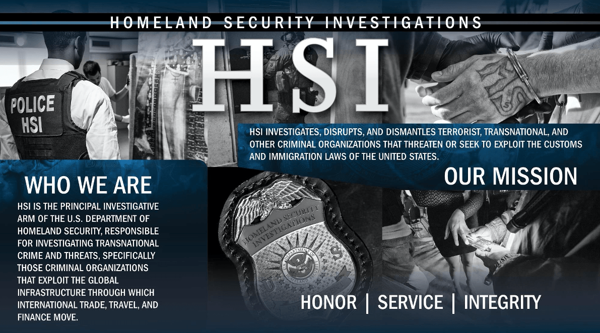 ICE HSI Homeland Security Investigations