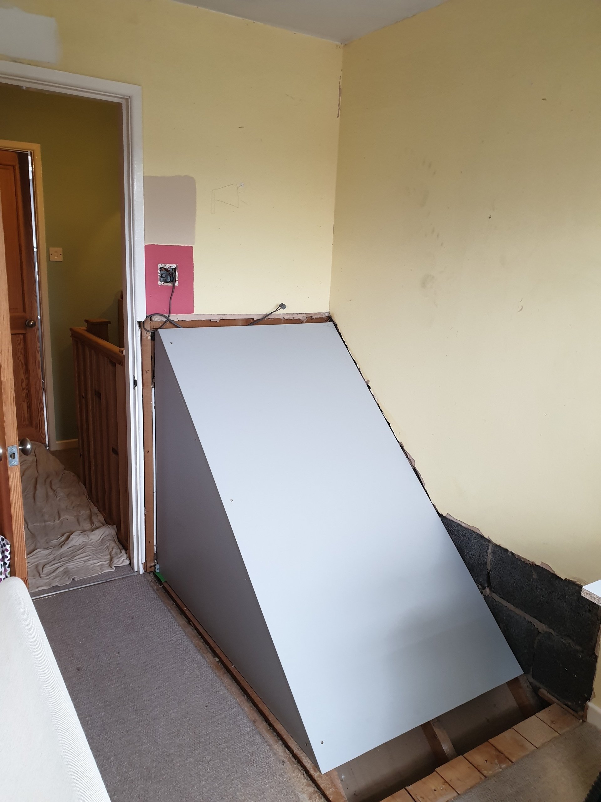 Bespoke Wardrobe Built Over The Stairs Bulkhead