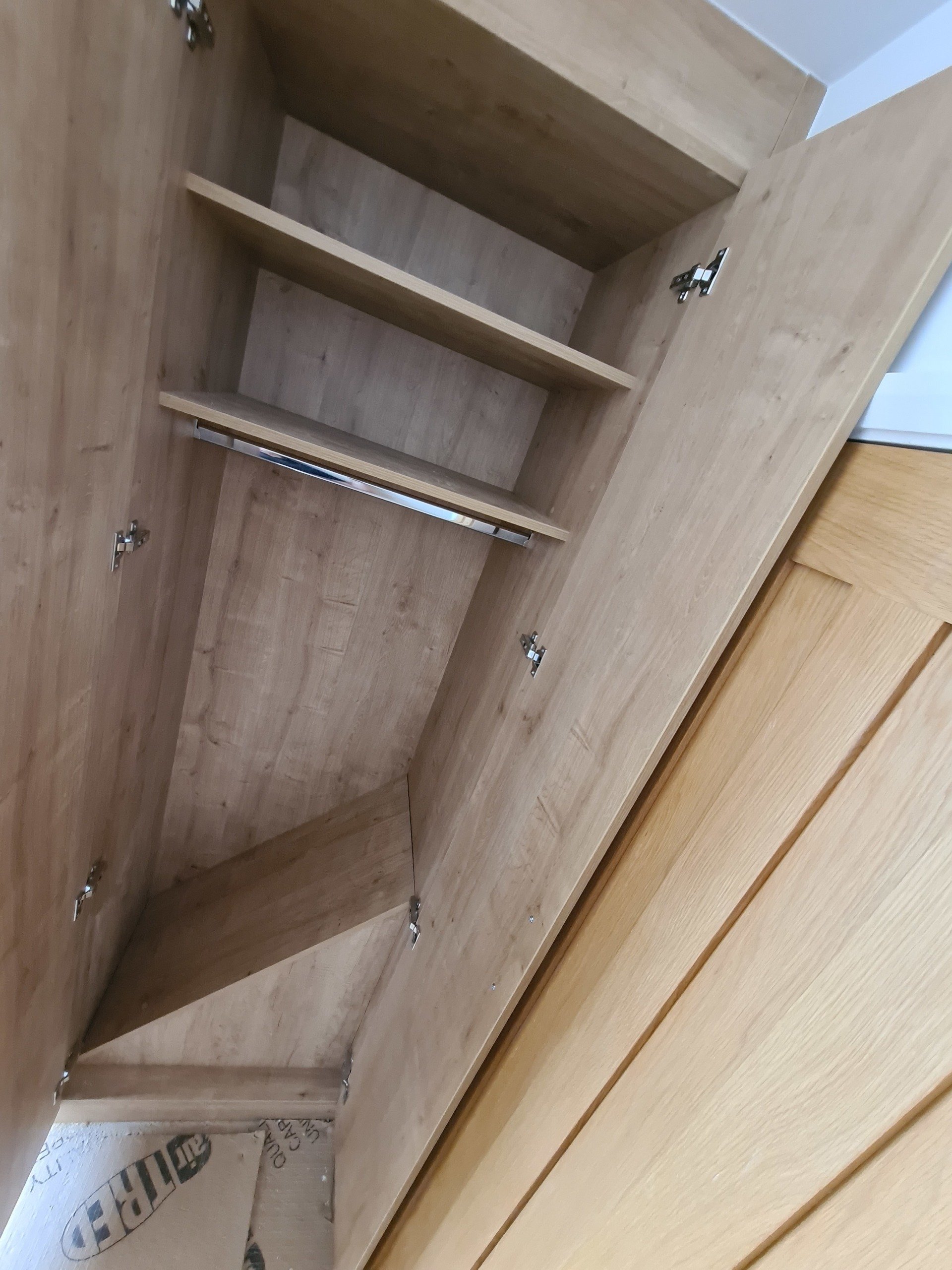 We Build A Bed With Lots Of Storage In A Small Bedroom With A Stairs