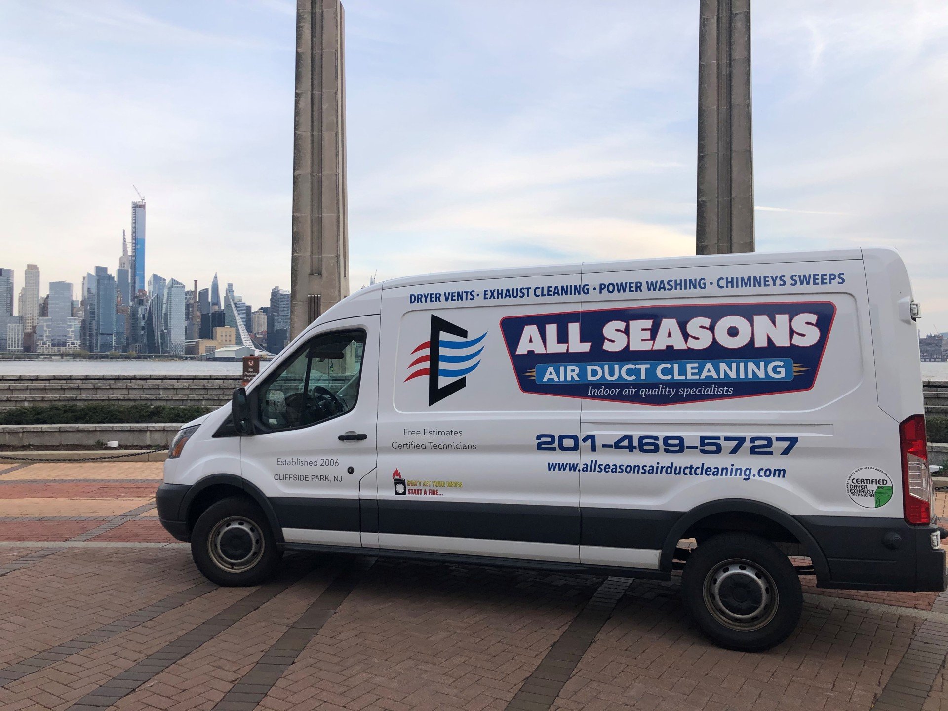 Duct and Dryer Vent Cleaning Cliffside Park, NJ All Seasons Air
