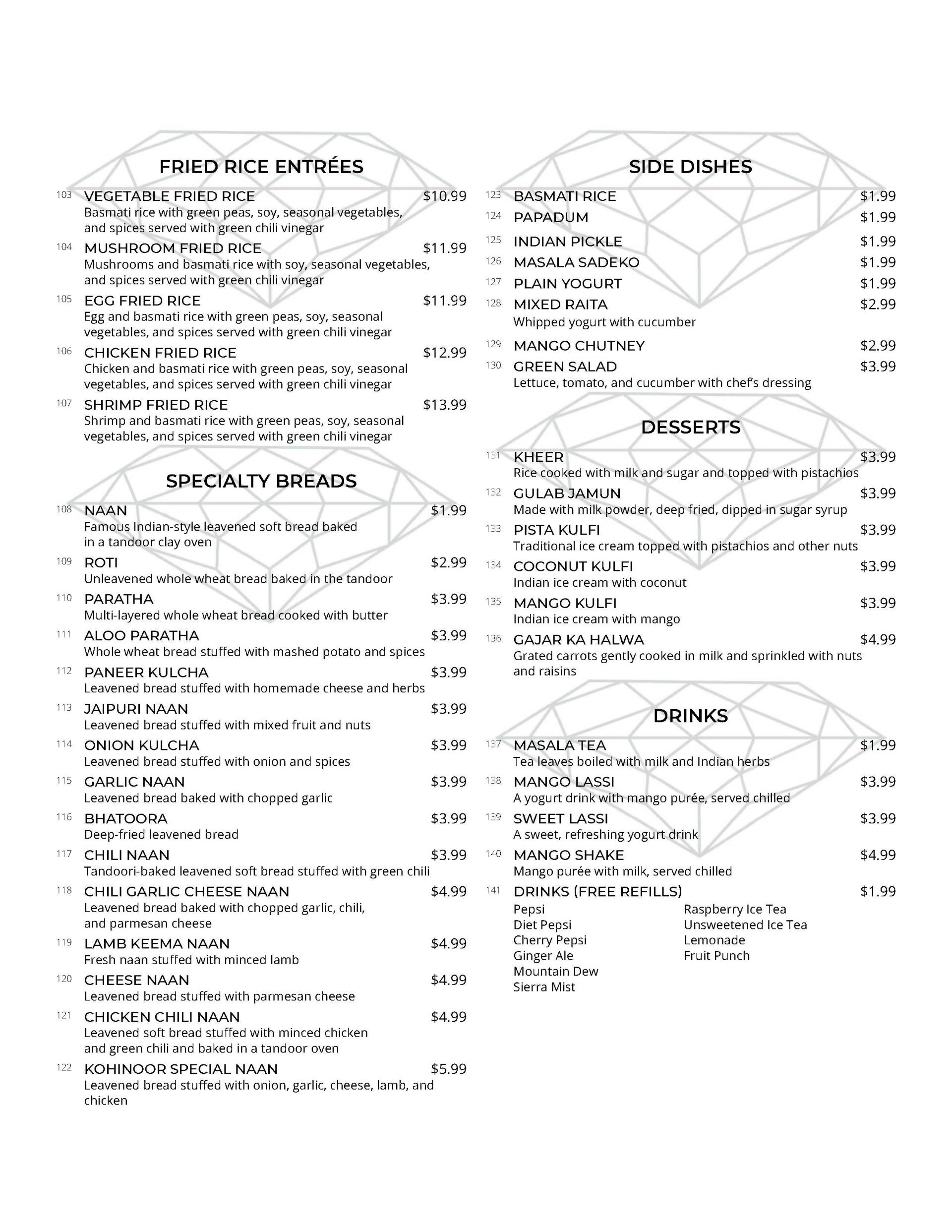 Kohinoor Indian Restaurant serves Champaign's best North Indian food