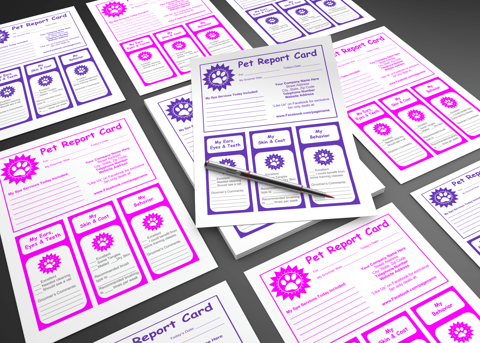 Free Pet Report Card Template Free Pet Report Card Template