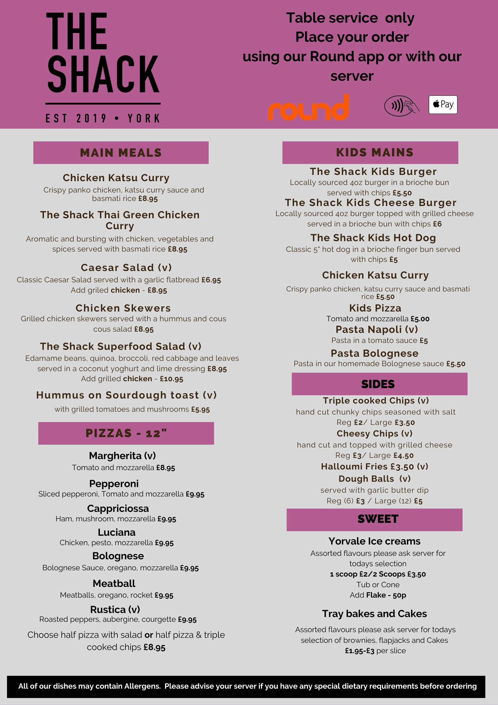 Cafe Bar Open to the Public Private Hire Delivery Takeaway