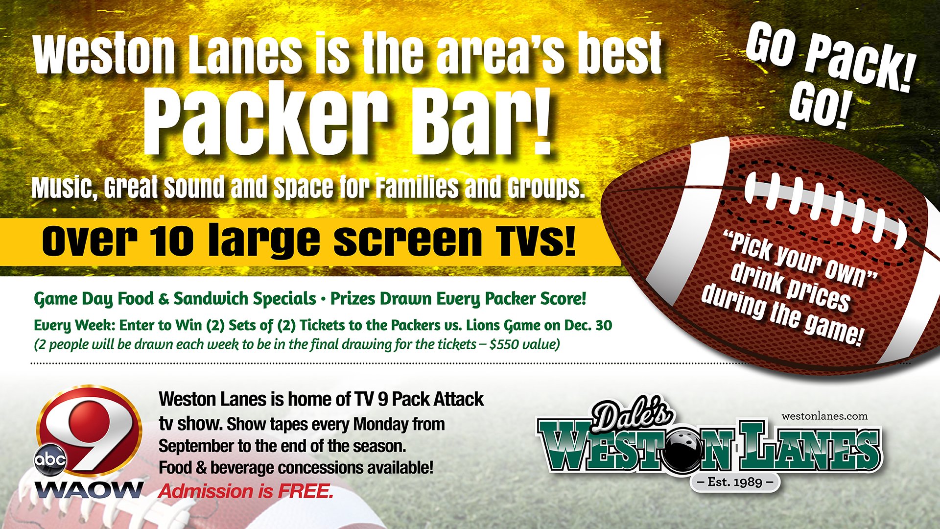 Dale's Weston Lanes Family Bowling Center Weston, WI